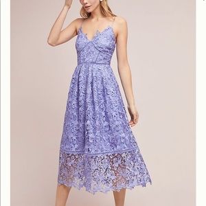 NWT Anthropologie dress S sherbert lace midi